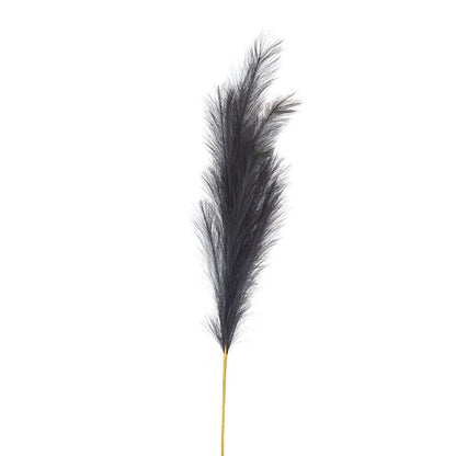 Grey Large Faux Pampas Grass Stem Grey Plastic 22104