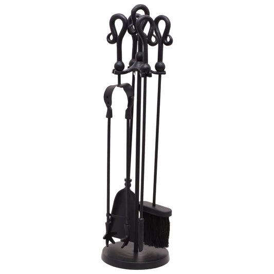 Black Crook Top Companion Set Black Metal 22509