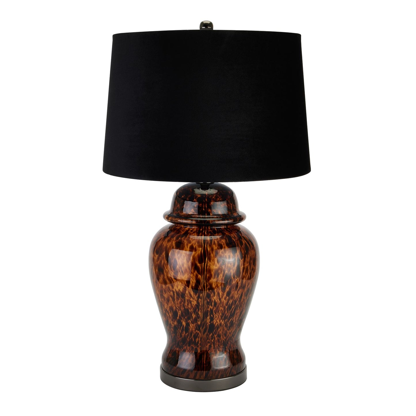 Amber Dapple Acanthus Lamp Amber Glass 22792