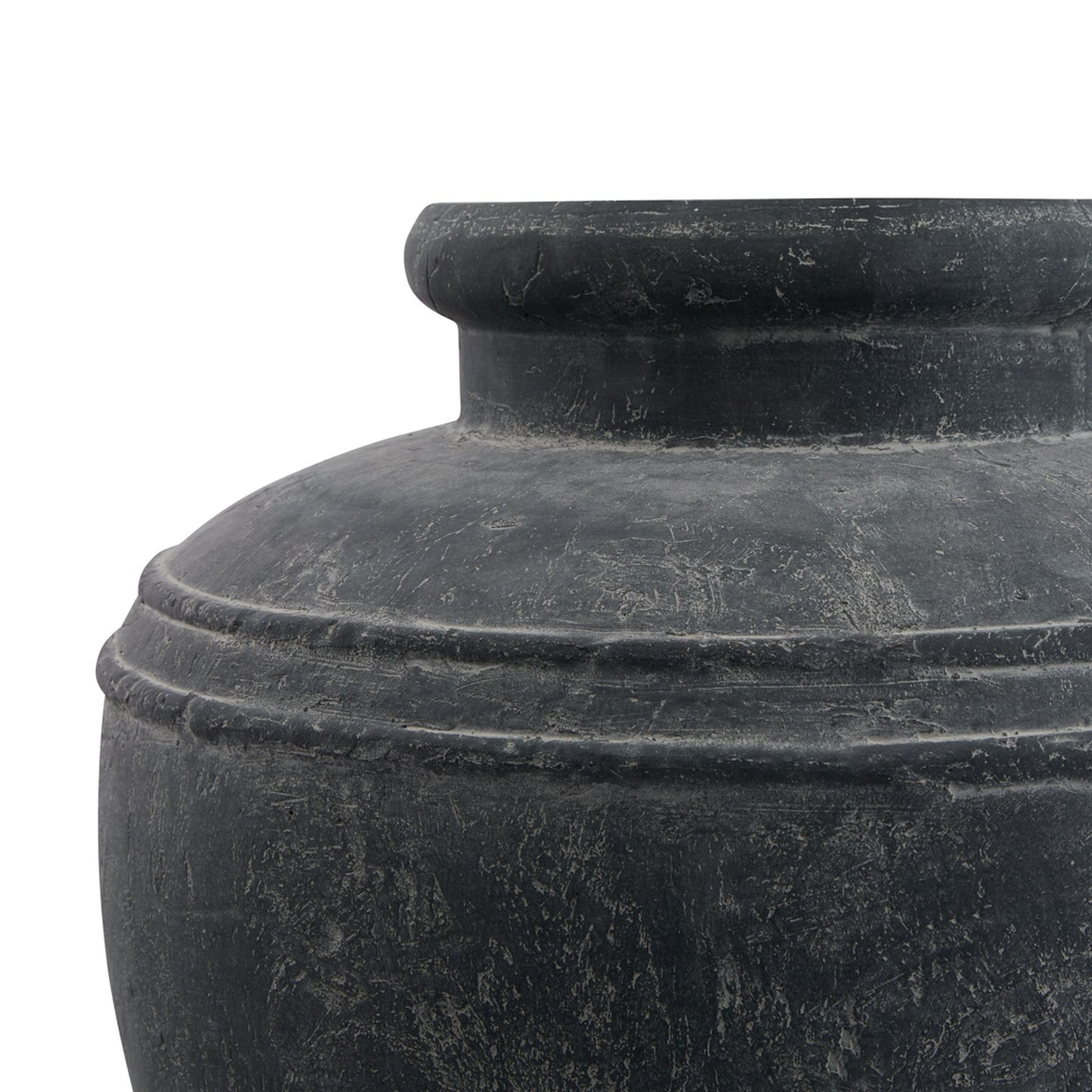 Amalfi Large Grey Water Pot Grey Ceramic 23287