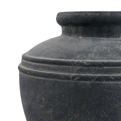 Amalfi Grey Water Pot Grey Ceramic 23288