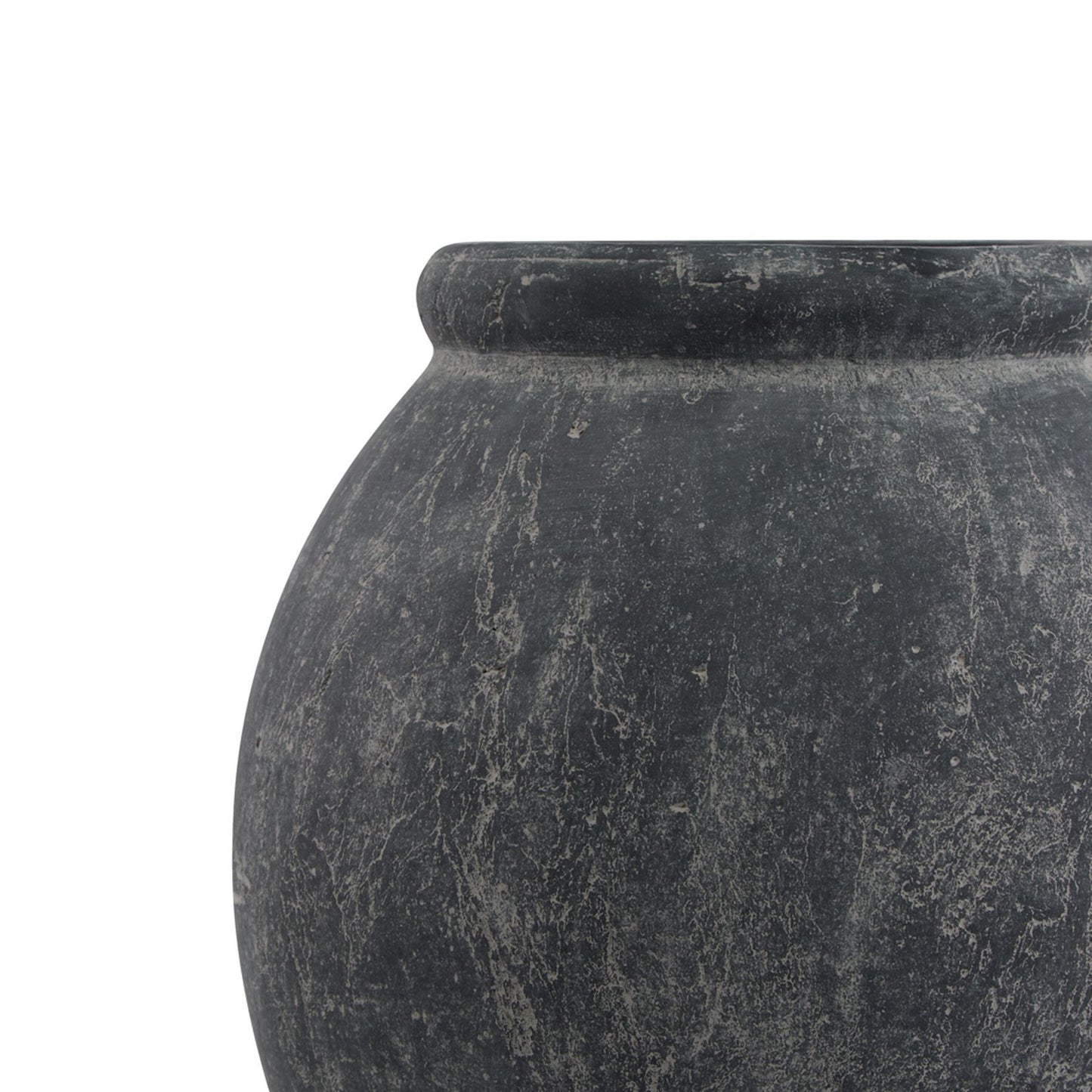 Amalfi Grey Jar Shaped Planter Grey Ceramic 23305