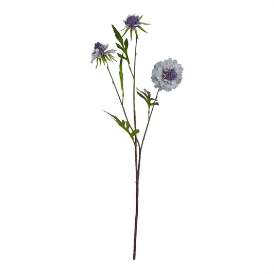 Pale Blue Scabious Stem Blue Plastic 23417