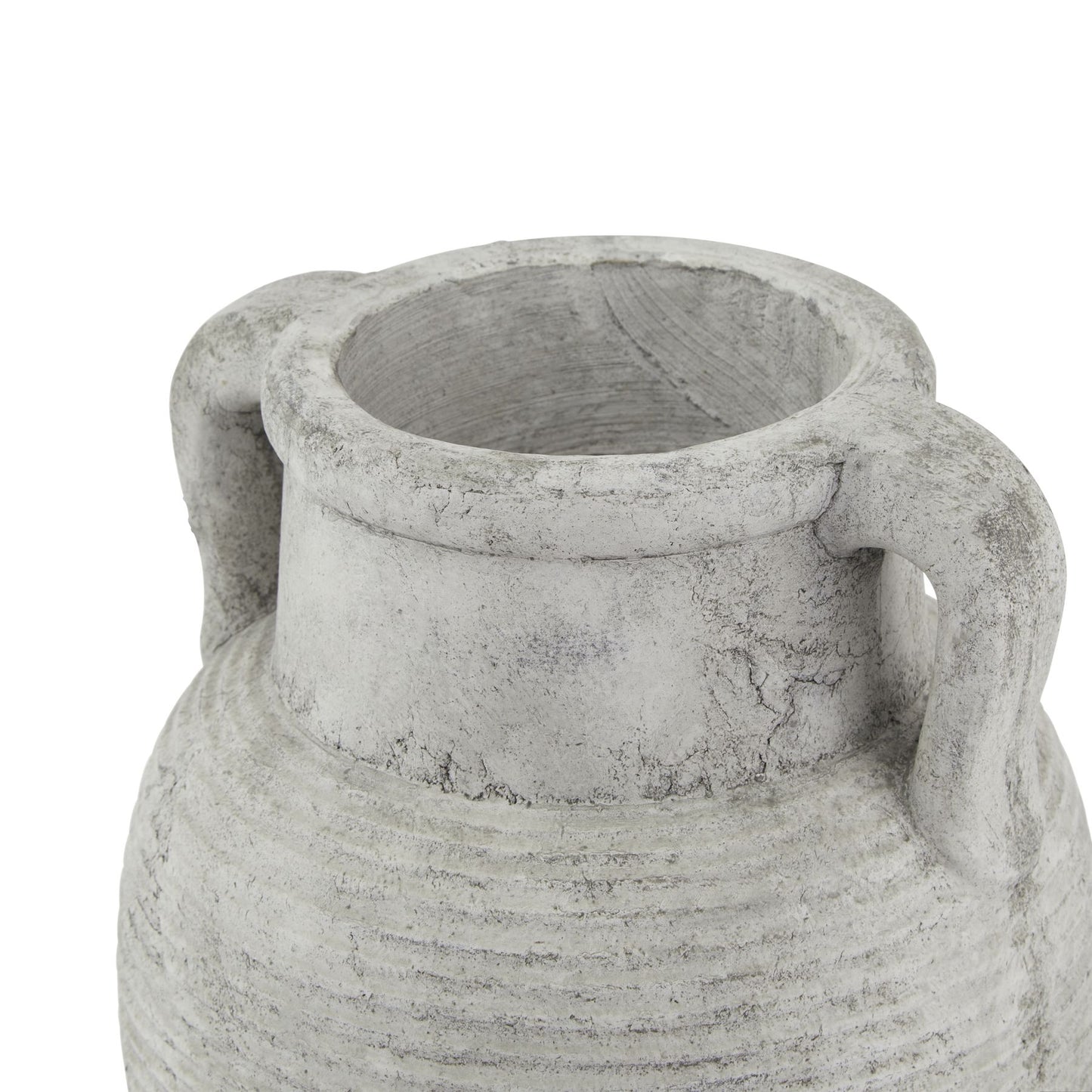 Athena Stone Amphora Pot White Ceramic 23611