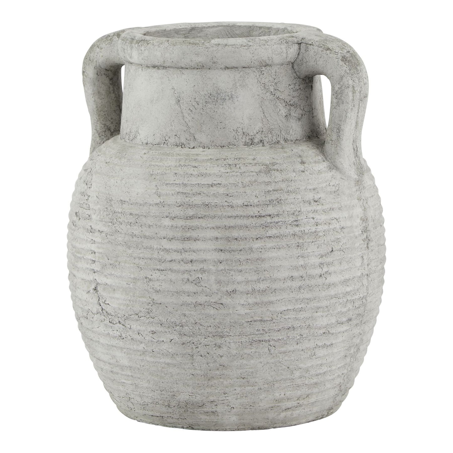 Athena Stone Amphora Pot White Ceramic 23611