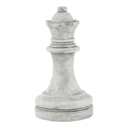 Athena Stone Queen Chess Piece White Ceramic 23641