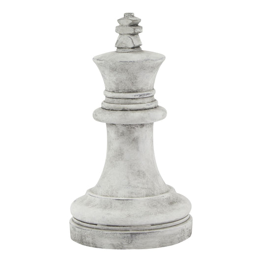 Athena Stone King Chess Piece White Ceramic 23644