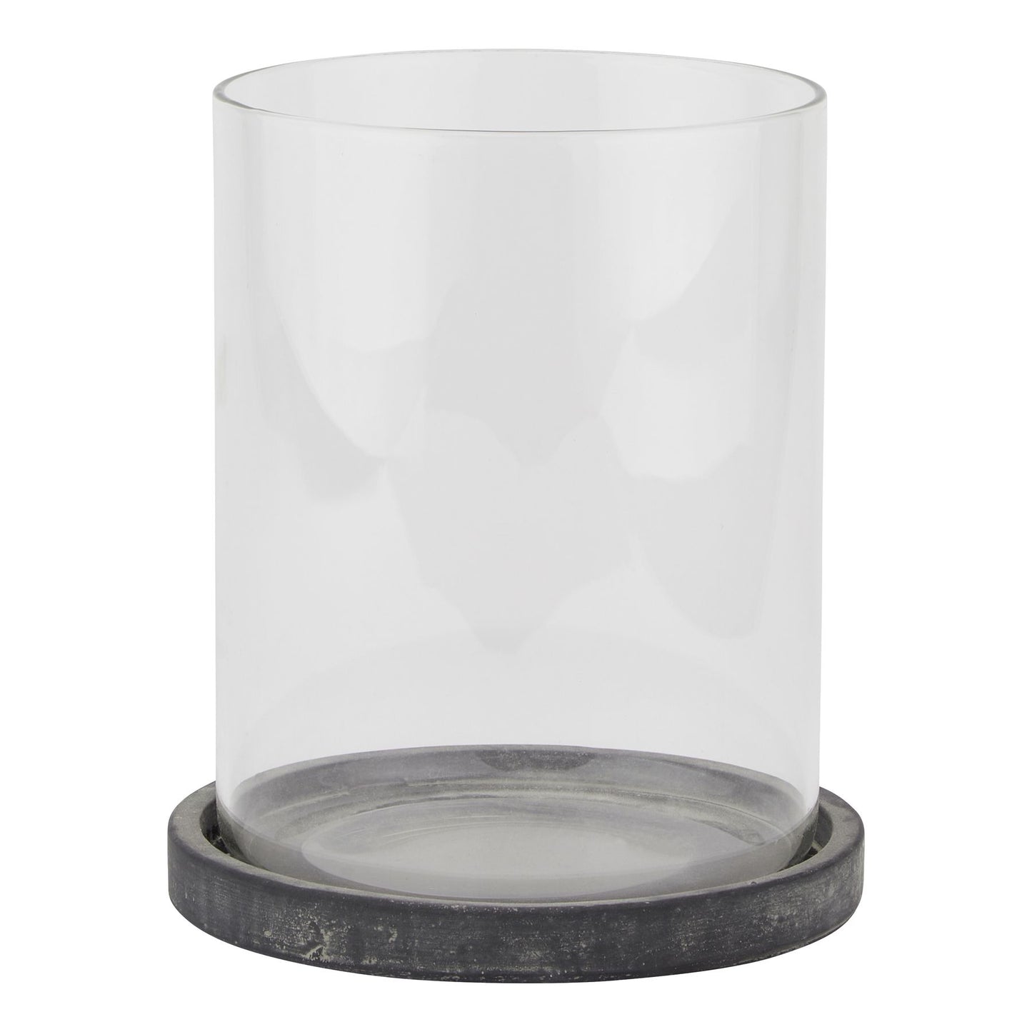 Amalfi Grey Large Hurricane Lantern Grey Ceramic 23647