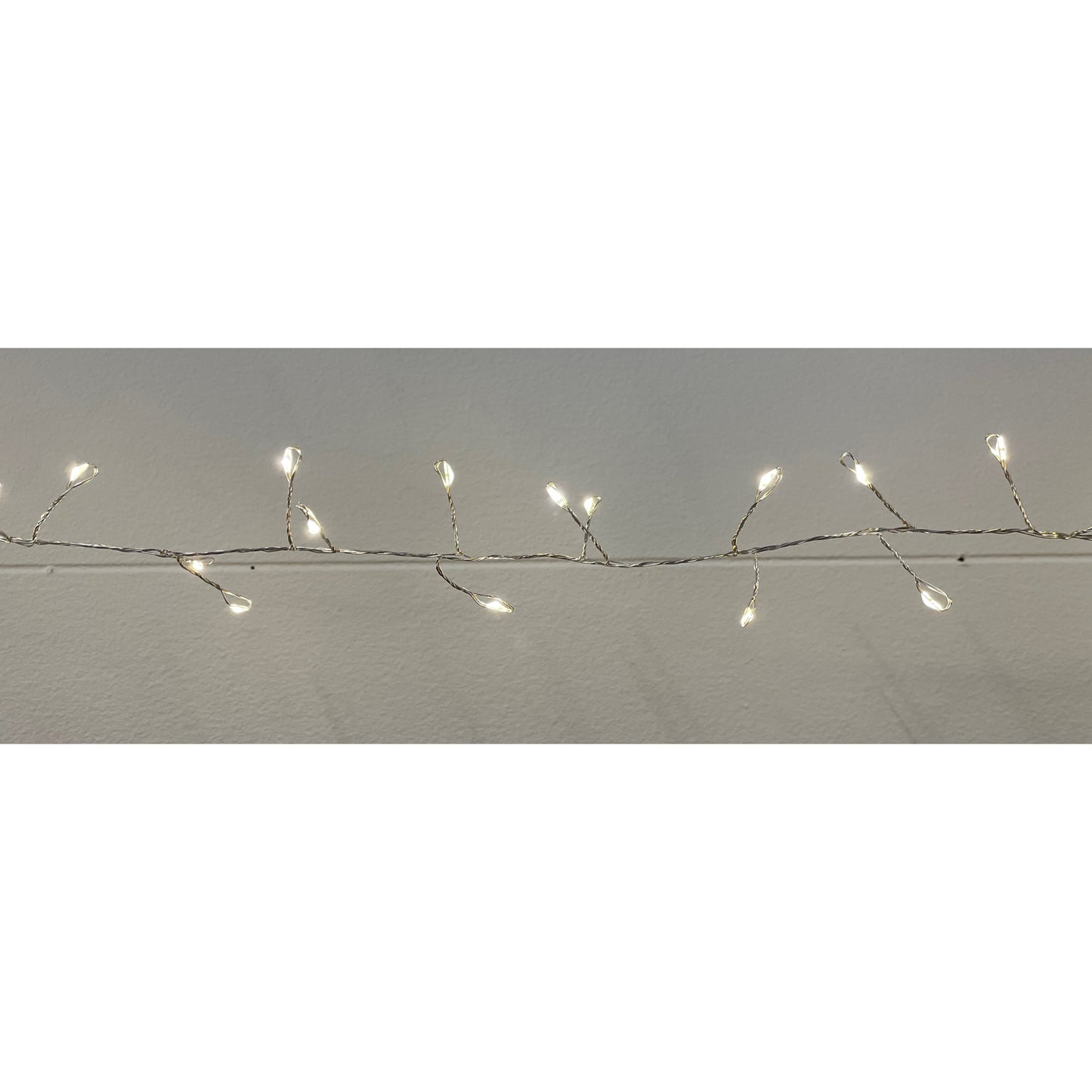 7.2m/23ft 6in Plug In Led Warm White Cluster Micro Lights White Plastic 23674