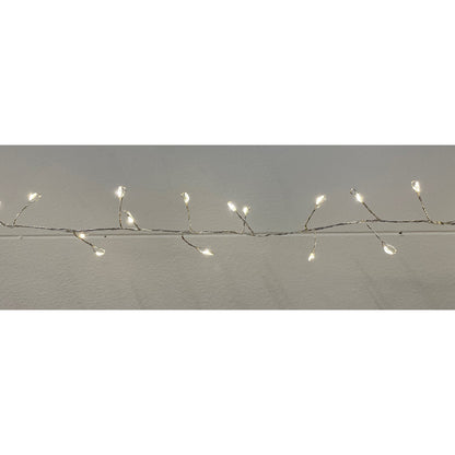 7.2m/23ft 6in Plug In Led Warm White Cluster Micro Lights White Plastic 23674