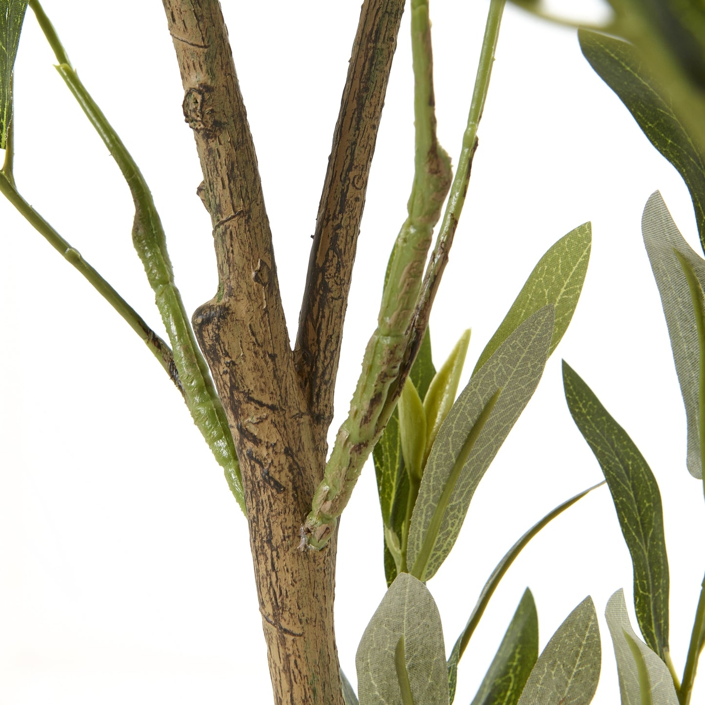 Apulia Olive Tree In White Pot 150 Cm Brown Plastic 23711