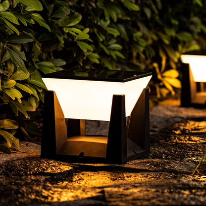 Solar Outdoor Light - Portable and Weatherproof - Warm White Lighting - Eco-Friendly - Automatic On/Off - Ideal for Gardens - Patios - and Camping