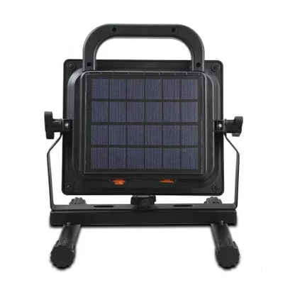 Solar Floodlight - 2000 Lumen - Adjustable Brightness - Solar & USB Rechargeable - 6-10 hrs Battery Life - Perfect for Outdoor Use & Decoration