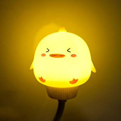 Night Light - Cute Animal Design - Cozy Warm White LED Light - USB Powered - Remote Control with Timer & Adjustable Brightness - Perfect Gift