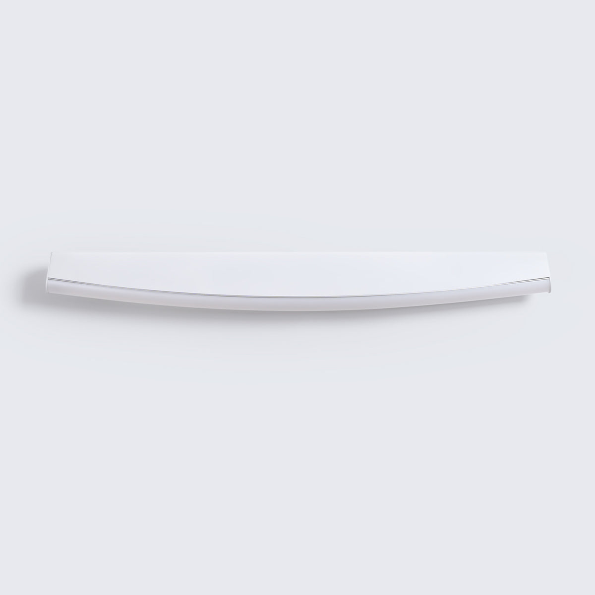 Modern LED Wall Sconce - 8W 3000K - Slim Arc Design - White Metal - 60x5.5x7 cm