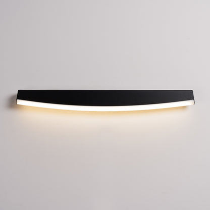 Modern Black LED Wall Sconce - 8W 3000K - Arc Design - 60x5.5x7 cm