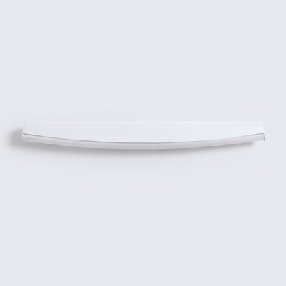 Modern White LED Wall Sconce - 8W 4000K - Arc Design - Aluminum & PVC - 60x5.5x7 cm