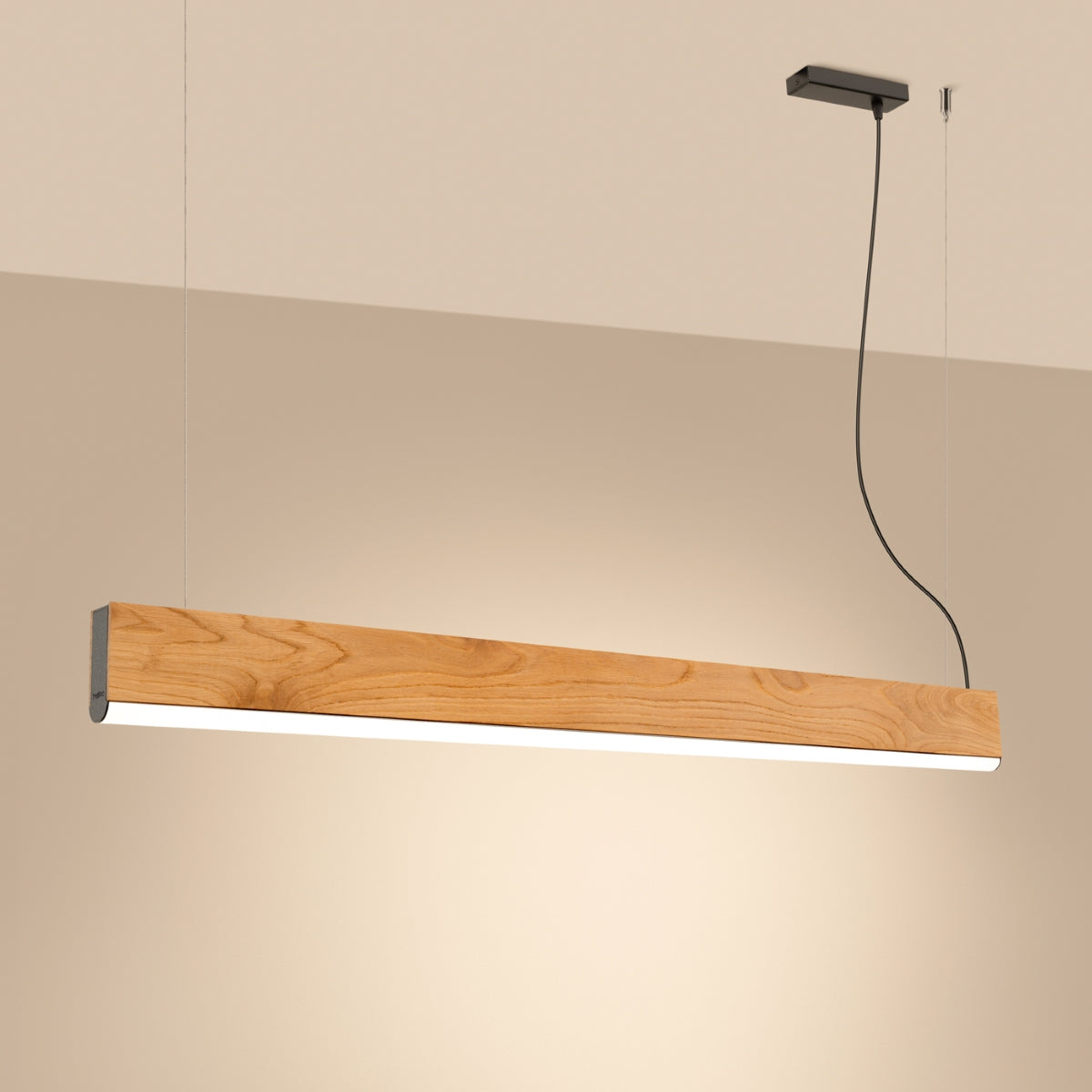 LYKKE Pendant Lamp - Oak Wood - 29W LED - Natural Modern Design