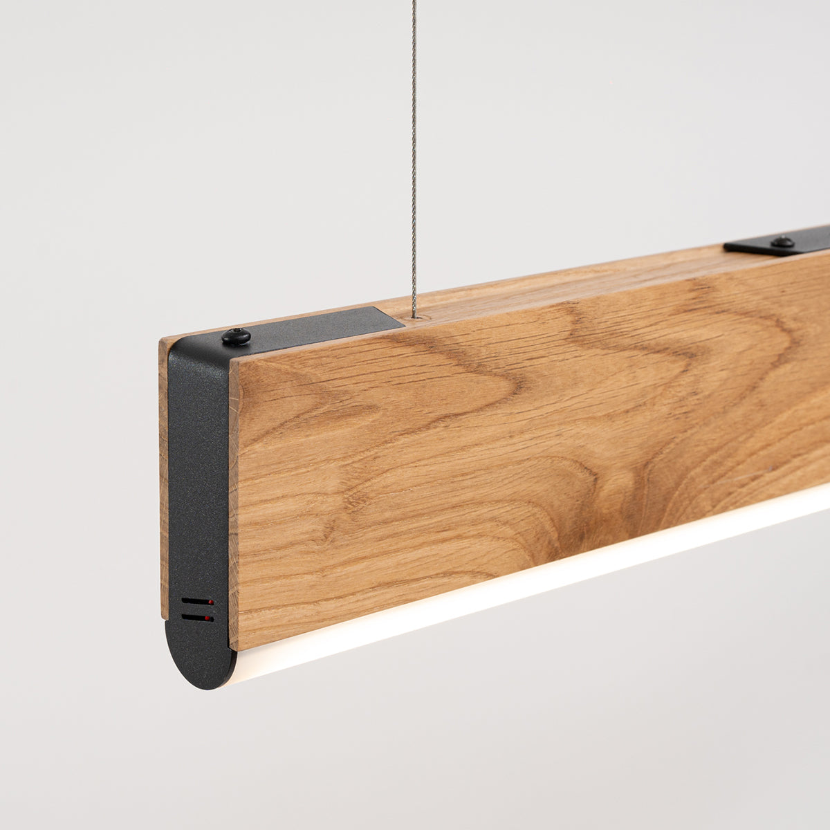 LYKKE Pendant Lamp - Oak Wood - 36W LED 4000K - Modern Rectangular Design - 150x3.5x150 cm