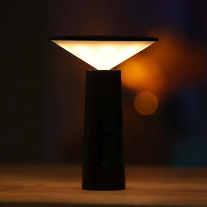 Portable Rechargeable Lamp - Modern Minimalist Design - 360° Rotatable Head - Dimmable Brightness - Warm & Cool White - ABS Material - 8-12 H Battery