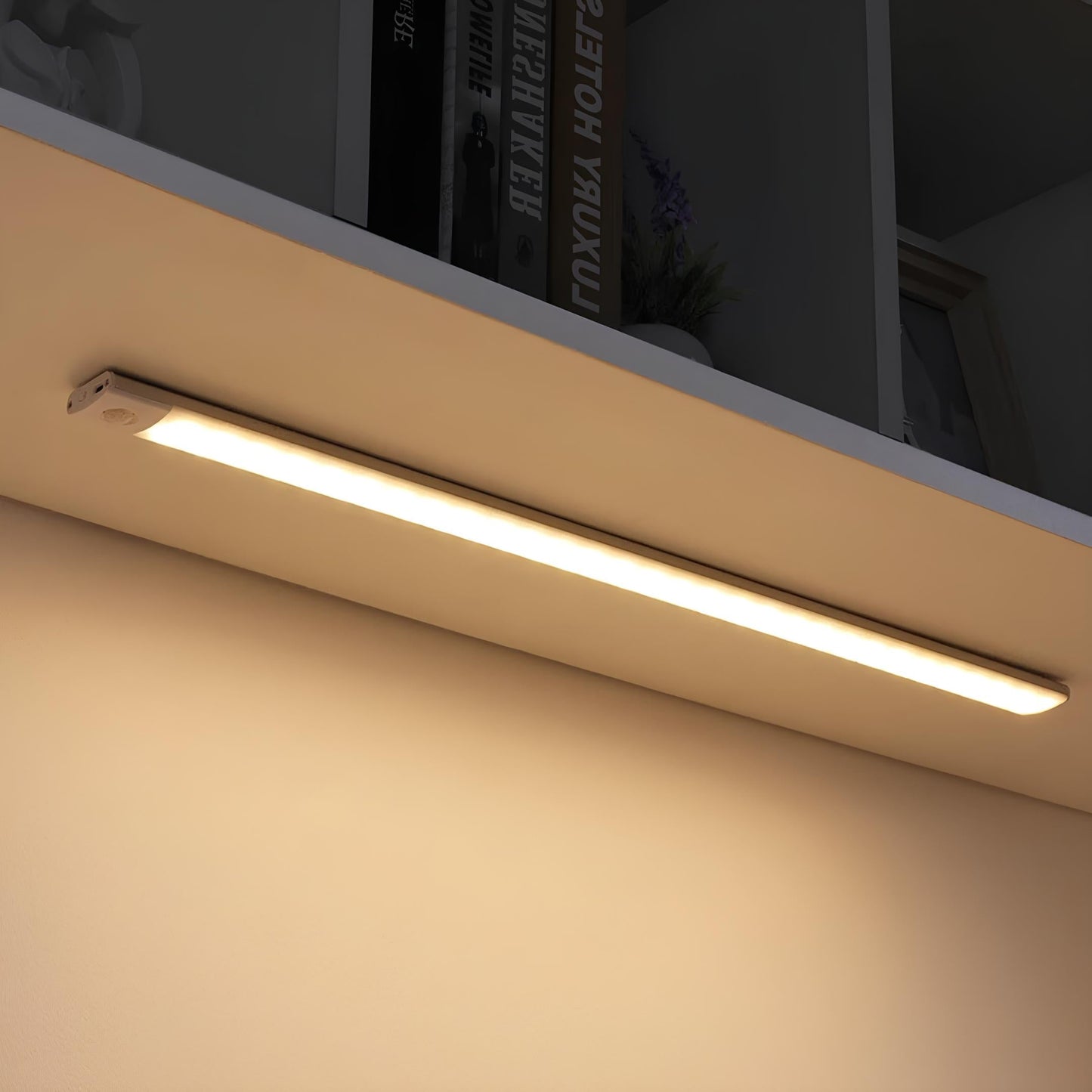 Motion Light - Motion-Activated & USB Rechargeable - Cordless with Magnetic Mount - Energy-Saving & Dimmable - Warm/Natural/Cool Lighting Tones