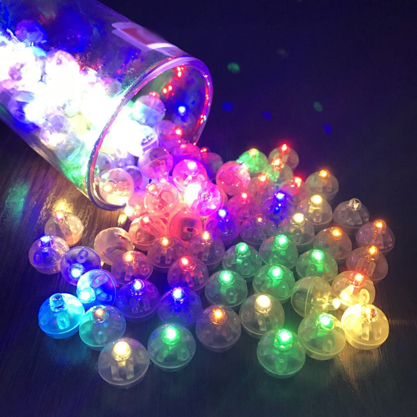 Light Pearls - Mini LED Light Balls - Vibrant & Colorful Party Decor - Easy On/Off Flap - Perfect for Birthdays, Weddings, Baby Showers & More - 1.25 cm Diameter