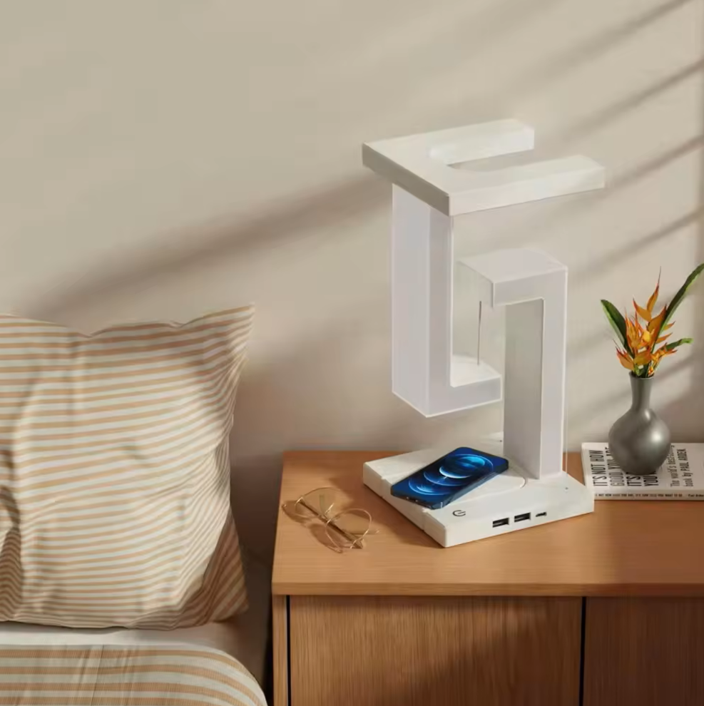 Wireless Charger - Levitating LED Lamp - 4W - Touch Control - USB Powered