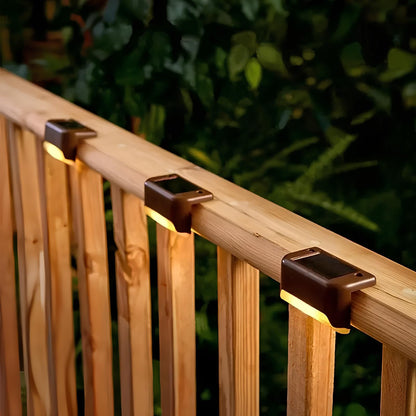 Solar Step Lights - Weather-Resistant LED Lighting - Solar Powered with Automatic Activation - Ideal for Stairs, Patios, and Gardens