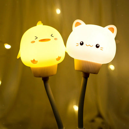 Night Light - Cute Animal Design - Cozy Warm White LED Light - USB Powered - Remote Control with Timer & Adjustable Brightness - Perfect Gift