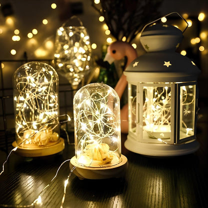 Solar String Fairy Lights - Waterproof LED Lights - Eco-Friendly Solar Powered - Multiple Lengths & Colors - Ideal for Gardens, Patios, and Celebrations