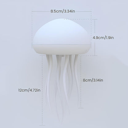 Floating Glow Jellyfish Lamp – USB Rechargeable – 72 Color Options – Interactive Sound or Touch Control – Dancing Tentacles – Ideal for Relaxation & Décor