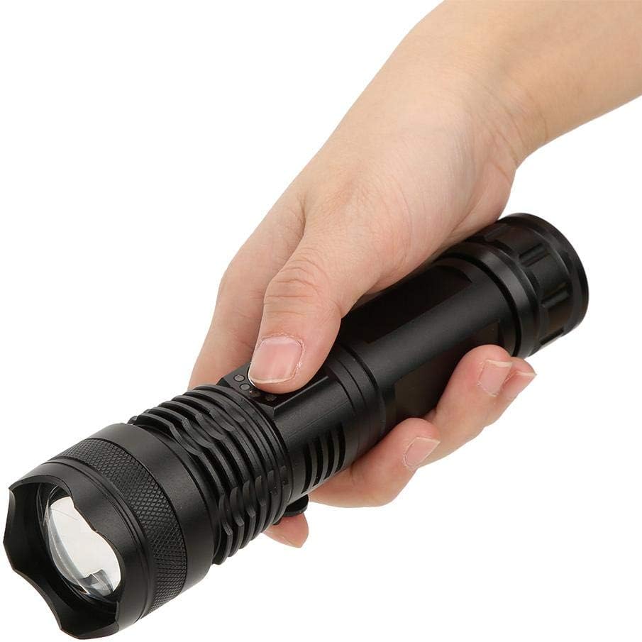 Flashlight - Telescopic Zoom - Ultra-Bright Rechargeable LED - USB-C Powered - Large/Small