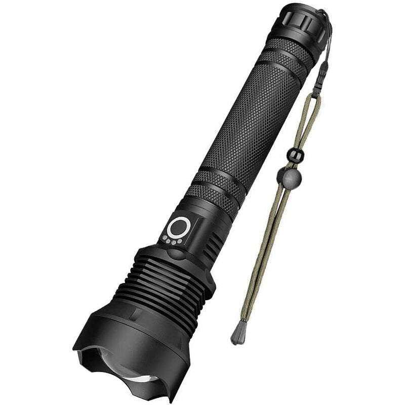 Flashlight - Telescopic Zoom - Ultra-Bright Rechargeable LED - USB-C Powered - Large/Small