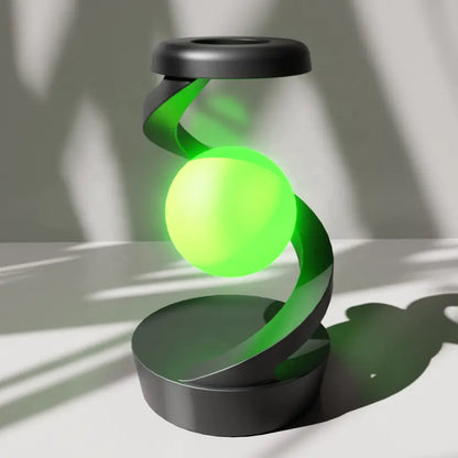 Glow Table Lamp - Gesture-Controlled Light - Spiral Design with Dynamic Lighting - Wireless Phone Charging - Multiple Colors - Modern Decor