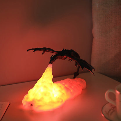 Dracarys Dragon Light - USB Rechargeable & Cordless - LED Light - Fantasy-Inspired Design - Perfect Gift for Fans - 7.87 x 3.94 Inches