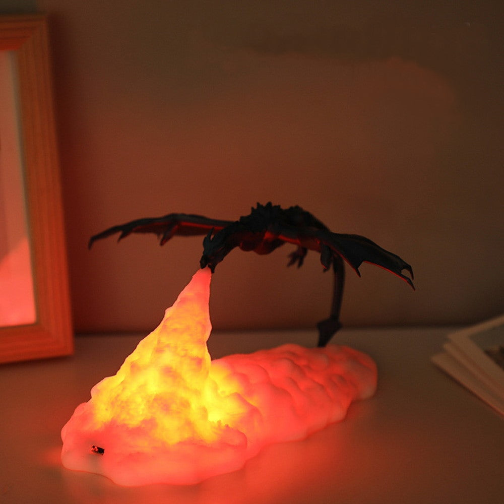 Dracarys Dragon Light - USB Rechargeable & Cordless - LED Light - Fantasy-Inspired Design - Perfect Gift for Fans - 7.87 x 3.94 Inches