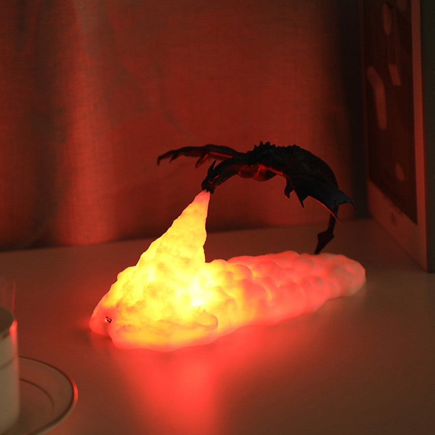 Dracarys Dragon Light - USB Rechargeable & Cordless - LED Light - Fantasy-Inspired Design - Perfect Gift for Fans - 7.87 x 3.94 Inches