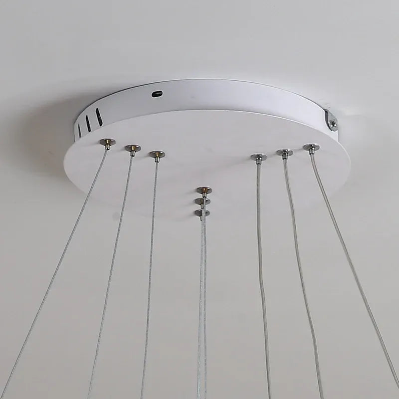 Verthara Premium Black Ring LED Pendant Light | Dimmable & Remote