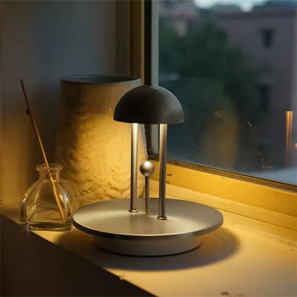 Timeless Balance Table Lamp - Gesture Controlled - Dimmable Warm White Light - Up to 18 Hours Battery - ABS+Steel - Modern Centerpiece Design