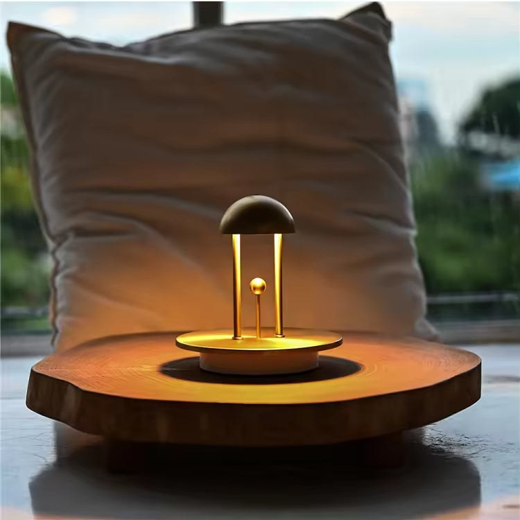 Timeless Balance Table Lamp - Gesture Controlled - Dimmable Warm White Light - Up to 18 Hours Battery - ABS+Steel - Modern Centerpiece Design