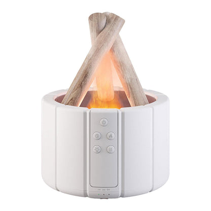 Bonfire Humidifier - Cozy Campfire Design - Hydrates Air & Adds Fragrance - USB Powered - Remote Control - 250ml Tank Capacity