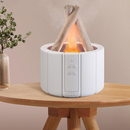 Bonfire Humidifier - Cozy Campfire Design - Hydrates Air & Adds Fragrance - USB Powered - Remote Control - 250ml Tank Capacity