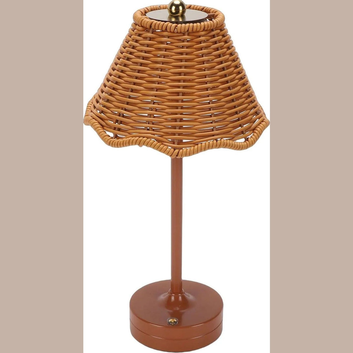 vintage rattan table lamp 5