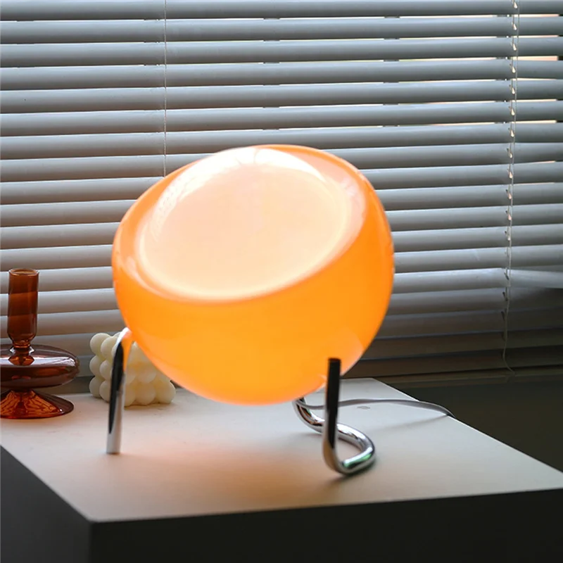 Nordic Glass Table Lamp – Touch Control