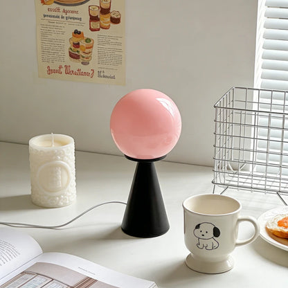 Contrast Sphere Glass Table Lamp – USB Powered Dimmable