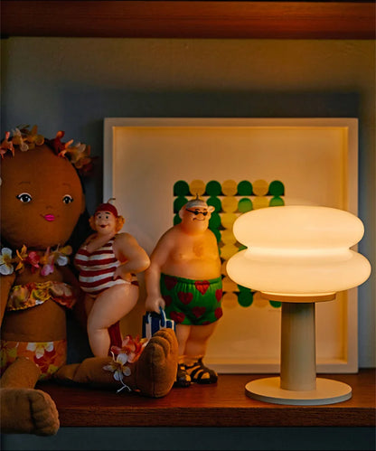 Macaron Glass Table Lamp – Cordless Rechargeable