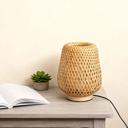 Vintage Wooden Table Lamp