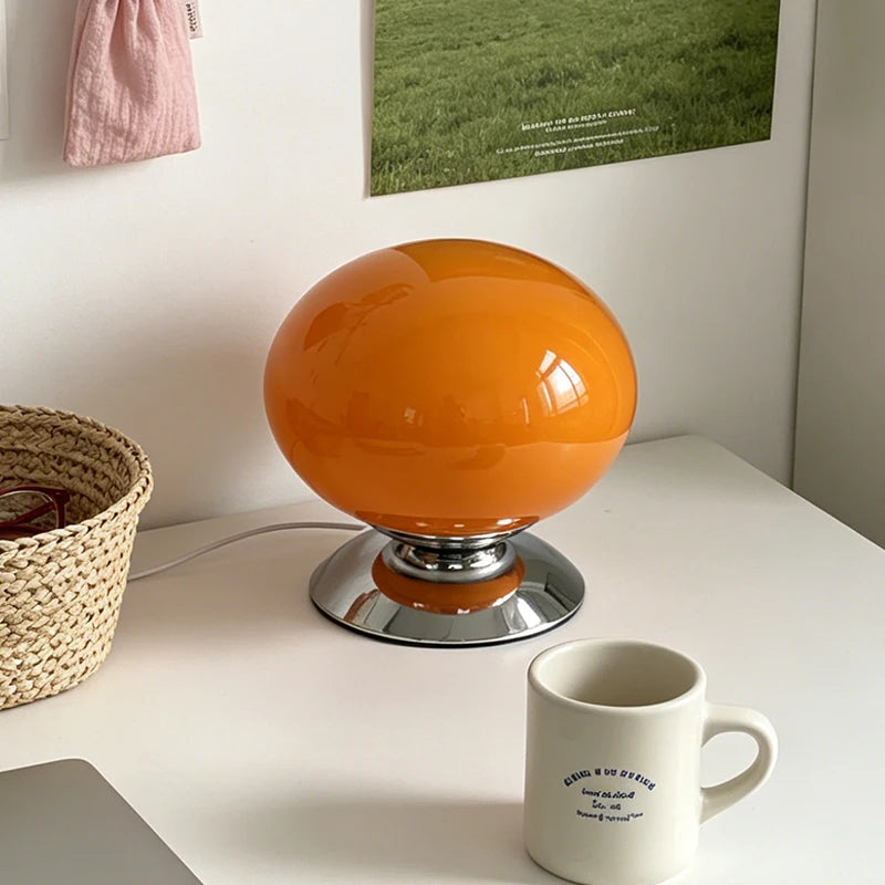 Glass Globe Shell Lamp – USB Powered Dimmable