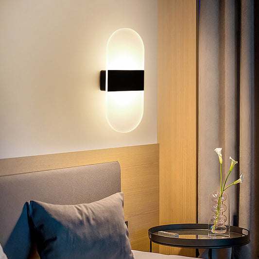 Motion Light – Modern Wall Lamp – Motion & Touch Sensor – USB Rechargeable – Warm/White Light – Stylish Rectangular or Arced Design