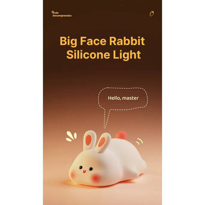 Silicone LED Night Light - Animal Shape - Touch Control - Rechargeable - Perfect for Kids & Decoration